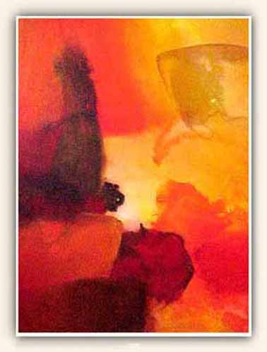 'Licht',acryl op papier, 48 x 36 cm, 1999
