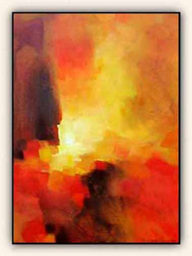 Licht, acryl op doek, 110 x 80 cm, 2000